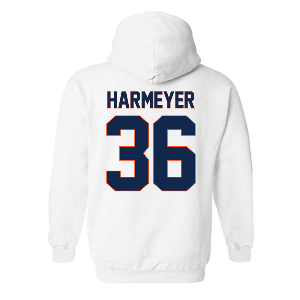 Virginia - NCAA Men's Lacrosse : Michael Harmeyer - Replica Shersey Hooded Sweatshirt