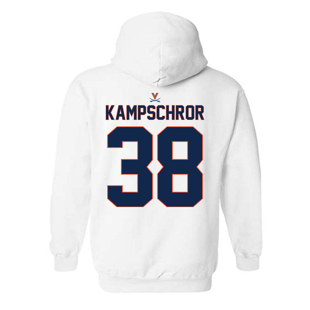 Virginia - NCAA Baseball : Dean Kampschror - Replica Shersey Hooded Sweatshirt