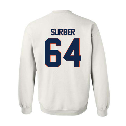 Virginia - NCAA Football : Cole Surber - Replica Shersey Crewneck Sweatshirt