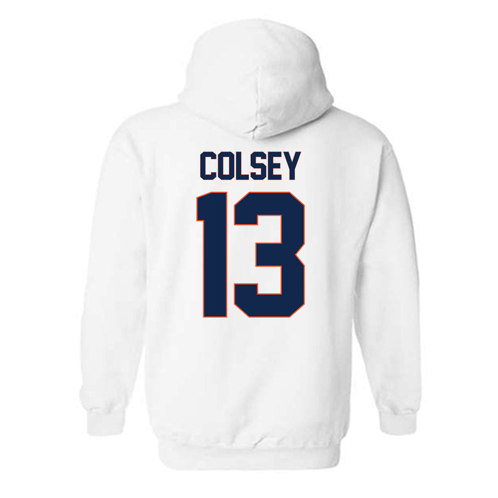 Virginia - NCAA Men's Lacrosse : Ryan Colsey - Replica Shersey Hooded Sweatshirt