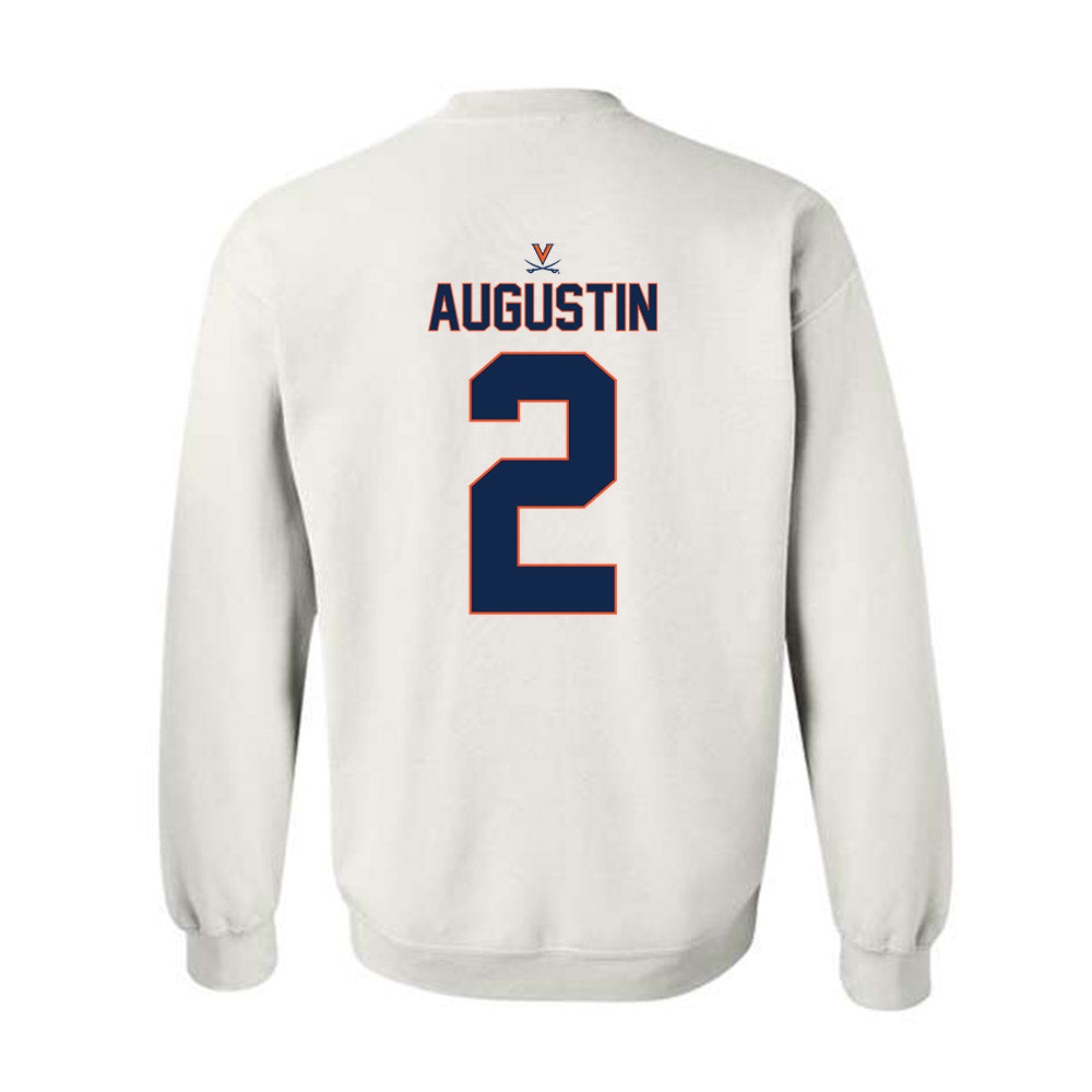 Virginia - NCAA Baseball : Matt Augustin - Replica Shersey Crewneck Sweatshirt-1