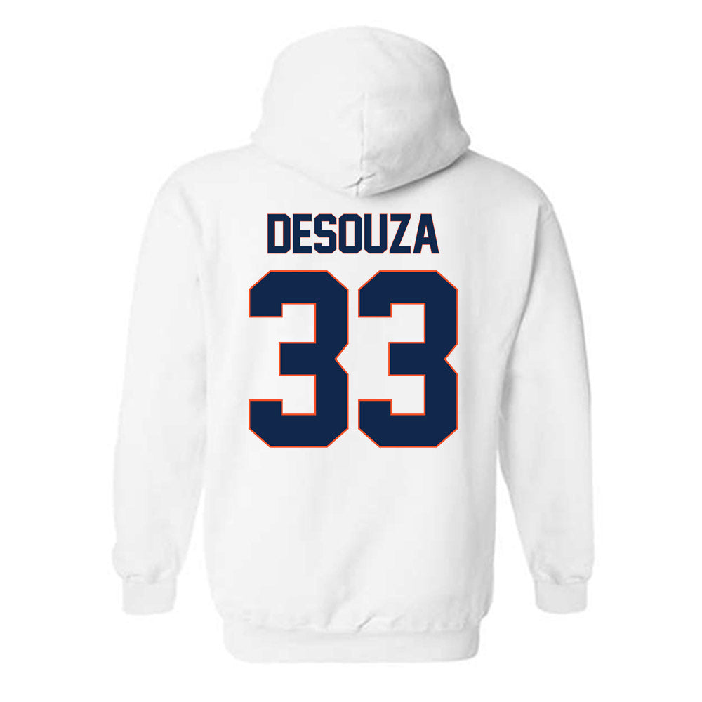 Virginia - NCAA Men's Lacrosse : Matthew DeSouza - Replica Shersey Hooded Sweatshirt