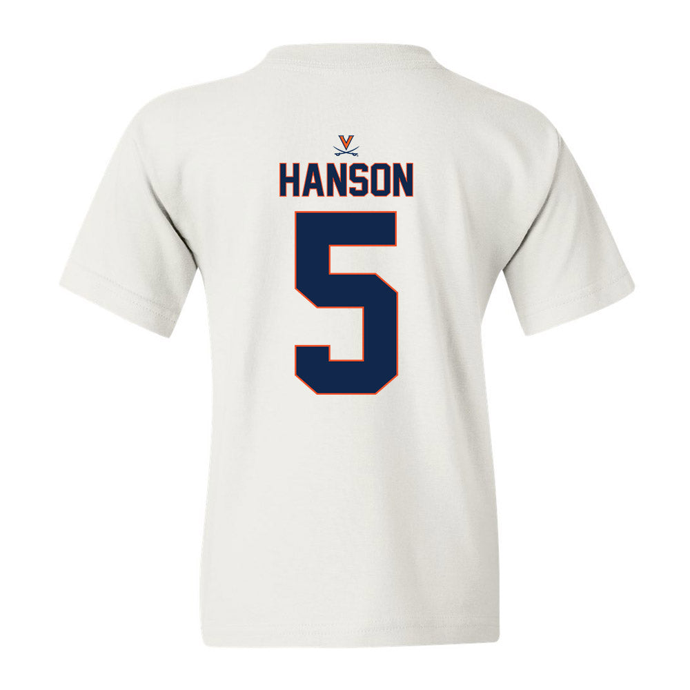 Virginia - NCAA Baseball : Luke Hanson - Replica Shersey Youth T-Shirt