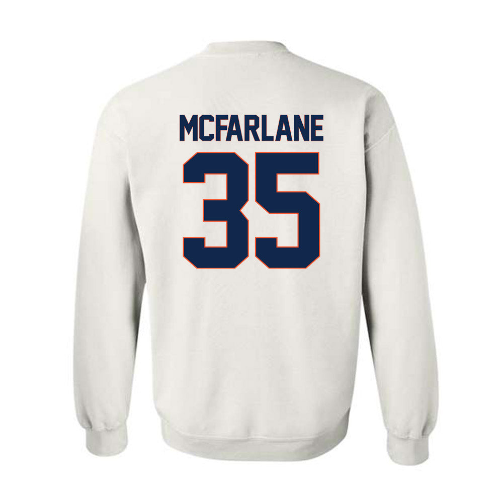 Virginia - NCAA Men's Lacrosse : Burke McFarlane - Replica Shersey Crewneck Sweatshirt