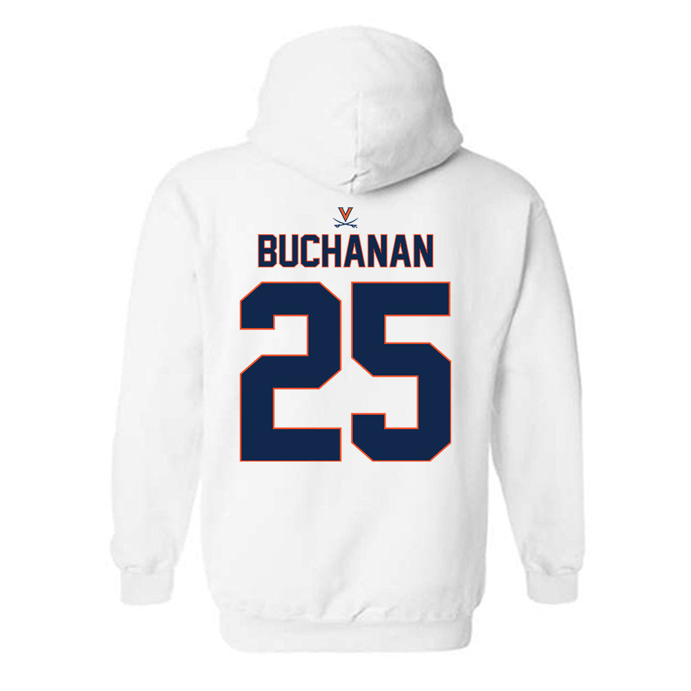 Virginia - NCAA Baseball : Matthew Buchanan - Replica Shersey Hooded Sweatshirt