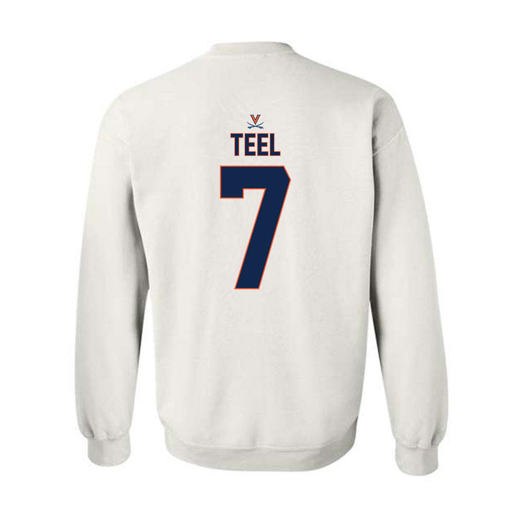 Virginia - NCAA Baseball : Aidan Teel - Replica Shersey Crewneck Sweatshirt