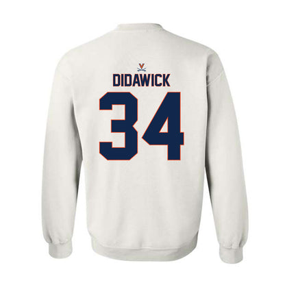 Virginia - NCAA Baseball : Harrison Didawick - Replica Shersey Crewneck Sweatshirt