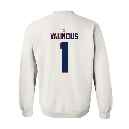 Virginia - NCAA Baseball : Tomas Valincius - Replica Shersey Crewneck Sweatshirt