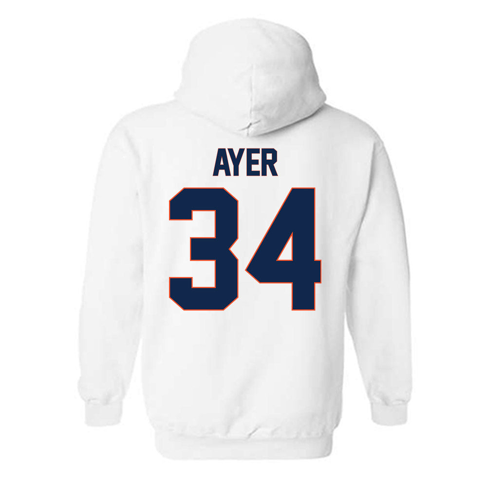 Virginia - NCAA Softball : Kelly Ayer - Replica Shersey Hooded Sweatshirt