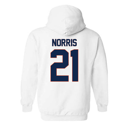 Virginia - NCAA Men's Soccer : Elias Norris - Replica Shersey Hooded Sweatshirt