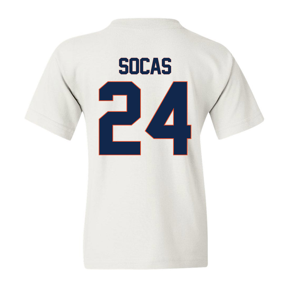 Virginia - NCAA Men's Soccer : Garrett Socas - Replica Shersey Youth T-Shirt