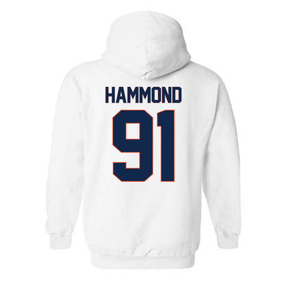 Virginia - NCAA Football : Jason Hammond - Replica Shersey Hooded Sweatshirt