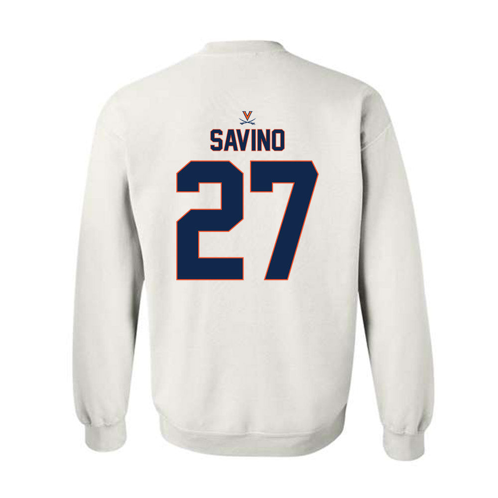 Virginia - NCAA Baseball : Joe Savino - Replica Shersey Crewneck Sweatshirt