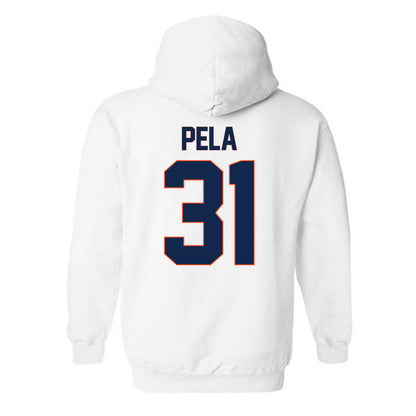 Virginia - NCAA Men's Soccer : Umberto Pela - Replica Shersey Hooded Sweatshirt