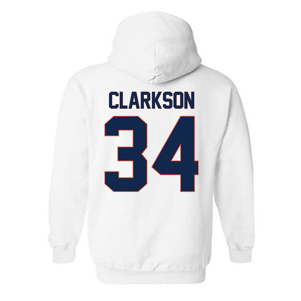 Virginia - NCAA Women's Basketball : London Clarkson - Replica Shersey Hooded Sweatshirt