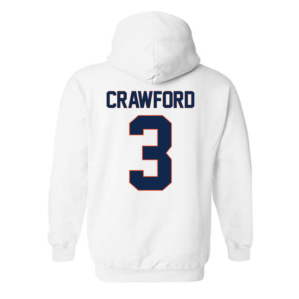 Virginia - NCAA Football : Delaney Crawford - Replica Shersey Hooded Sweatshirt