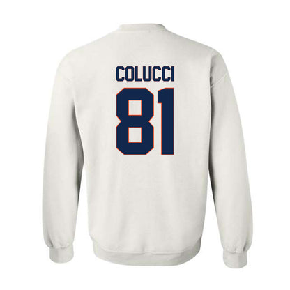 Virginia - NCAA Men's Lacrosse : Thomas Colucci - Replica Shersey Crewneck Sweatshirt