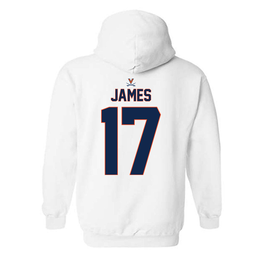 Virginia - NCAA Baseball : Chone James - Replica Shersey Hooded Sweatshirt