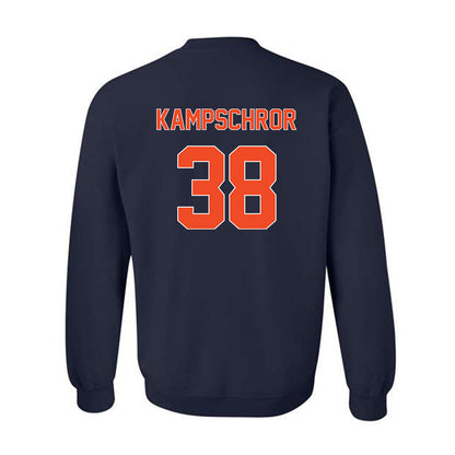 Virginia - NCAA Baseball : Dean Kampschror - Crewneck Sweatshirt Replica Shersey