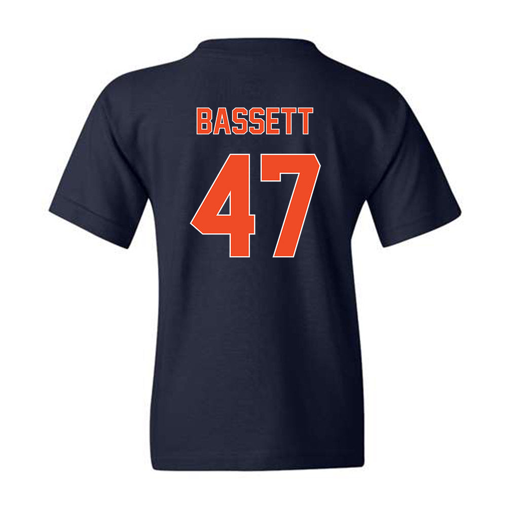 Virginia - NCAA Baseball : Nate Bassett - Youth T-Shirt Replica Shersey