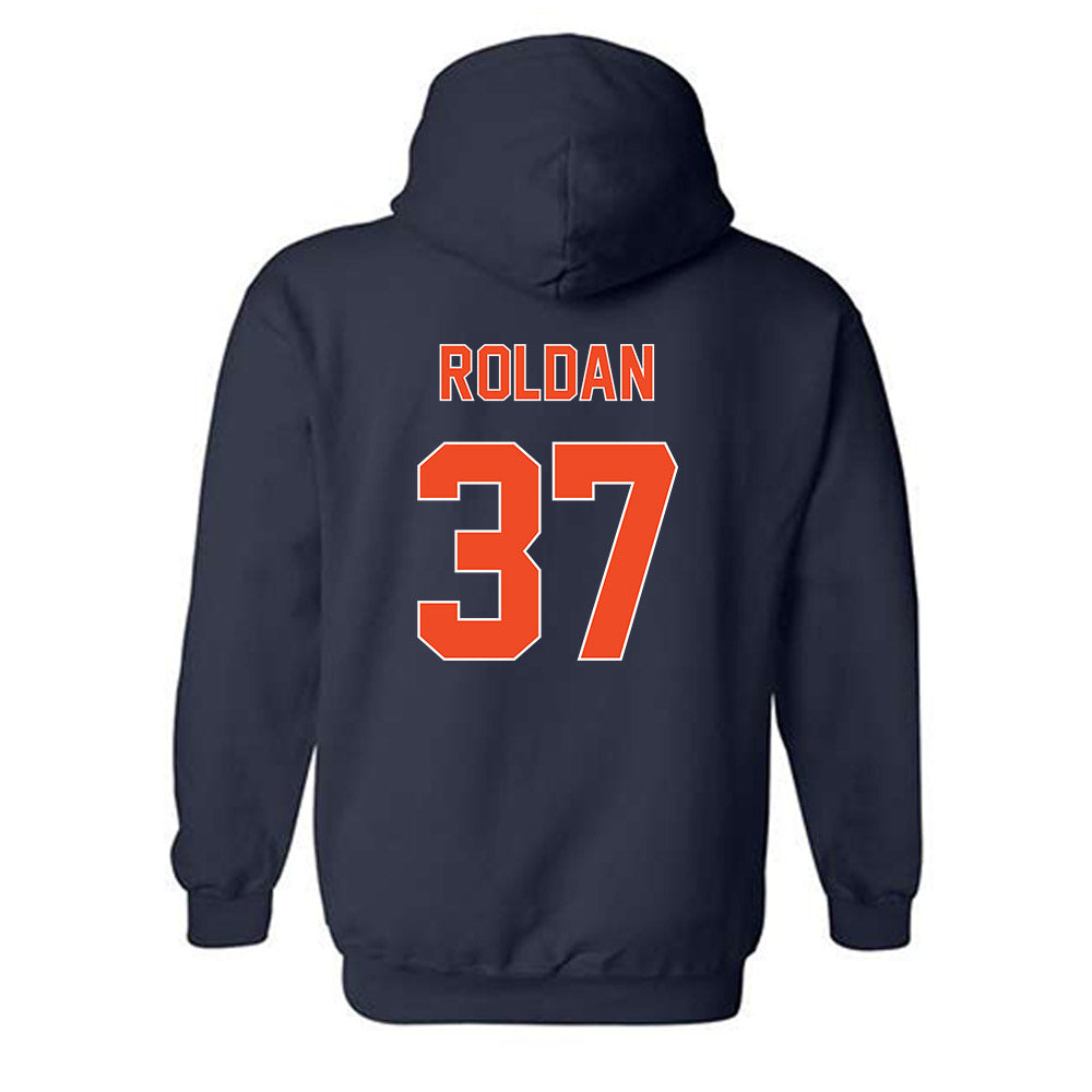 Virginia - NCAA Baseball : Tommy Roldan - Replica Shersey Hooded Sweatshirt