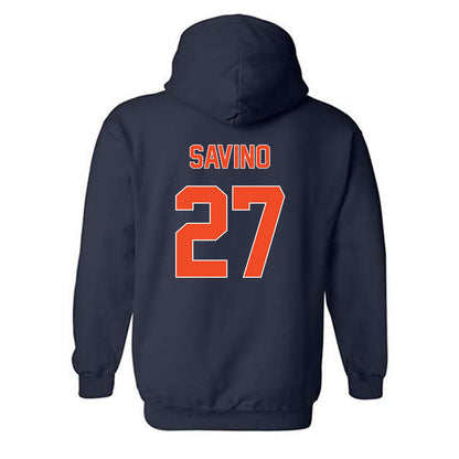 Virginia - NCAA Baseball : Joe Savino - Hooded Sweatshirt Replica Shersey