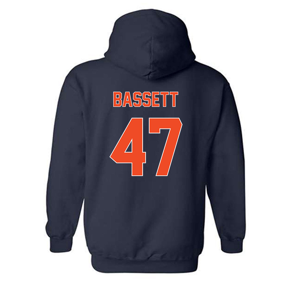 Virginia - NCAA Baseball : Nate Bassett - Hooded Sweatshirt Replica Shersey