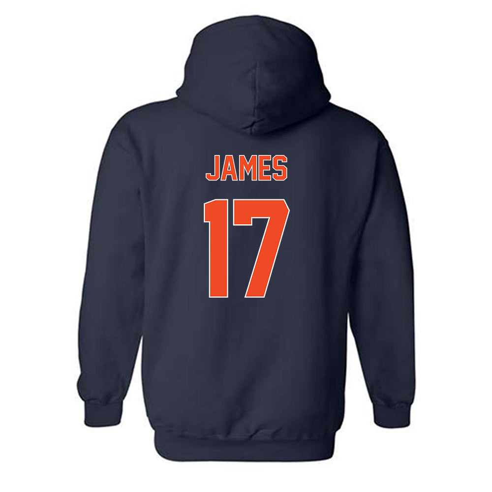 Virginia - NCAA Baseball : Chone James - Replica Shersey Hooded Sweatshirt