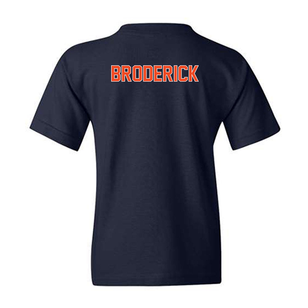Virginia - NCAA Baseball : Will Broderick - Replica Shersey Youth T-Shirt-1