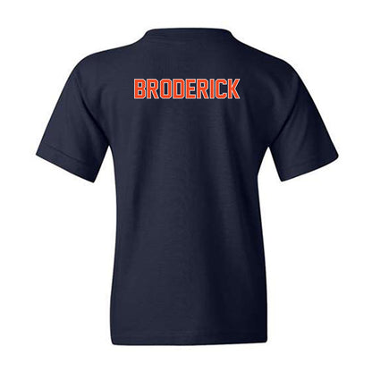 Virginia - NCAA Baseball : Will Broderick - Replica Shersey Youth T-Shirt-1