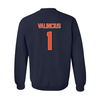 Virginia - NCAA Baseball : Tomas Valincius - Replica Shersey Crewneck Sweatshirt