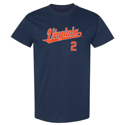 Virginia - NCAA Baseball : Matt Augustin - Replica Shersey T-Shirt-0
