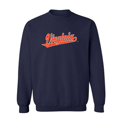 Virginia - NCAA Baseball : Will Broderick - Replica Shersey Crewneck Sweatshirt-0