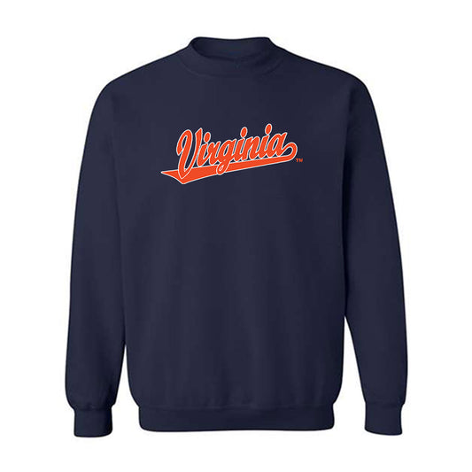 Virginia - NCAA Baseball : Will Broderick - Replica Shersey Crewneck Sweatshirt-0