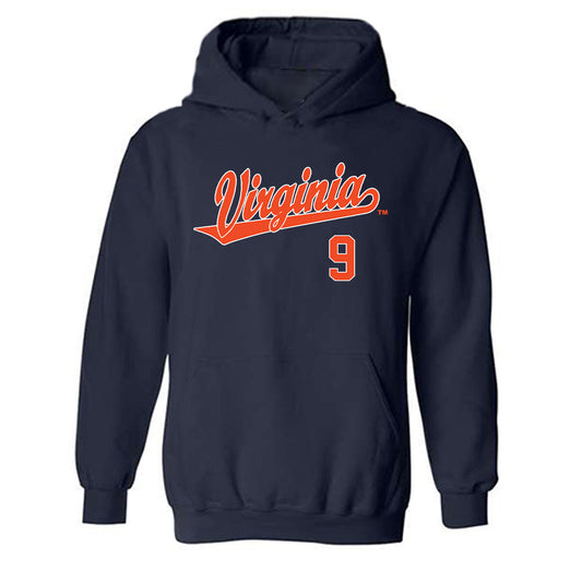 Virginia - NCAA Baseball : Henry Ford - Replica Shersey Hooded Sweatshirt-0