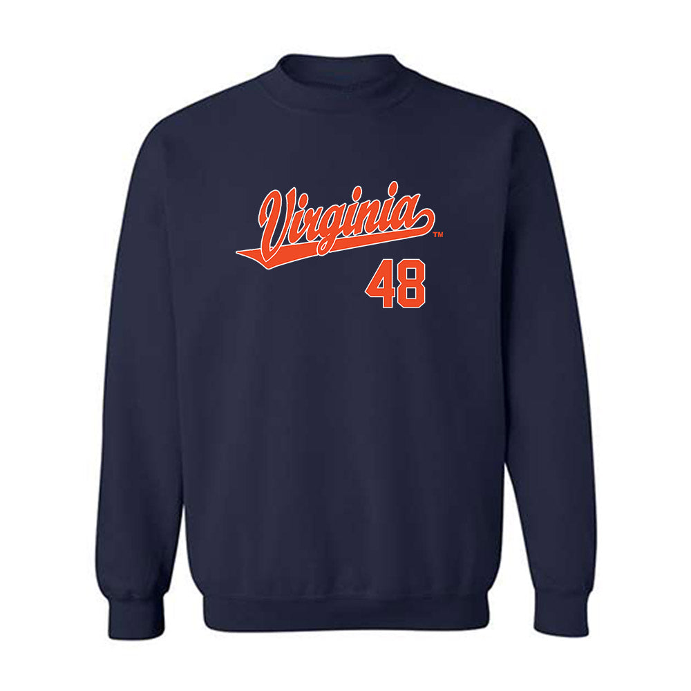 Virginia - NCAA Baseball : Patric Menk - Crewneck Sweatshirt Replica Shersey