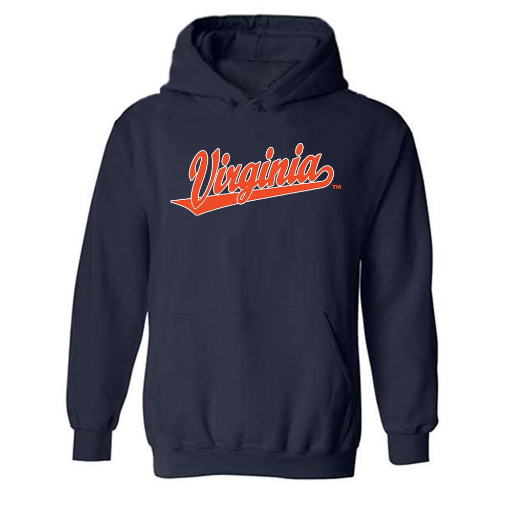 Virginia - NCAA Baseball : Will Broderick - Replica Shersey Hooded Sweatshirt-0
