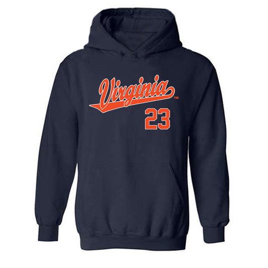 Virginia - NCAA Baseball : Chris Arroyo - Replica Shersey Hooded Sweatshirt