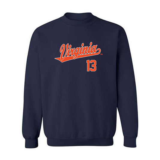 Virginia - NCAA Baseball : Ryan Osinski - Crewneck Sweatshirt Replica Shersey