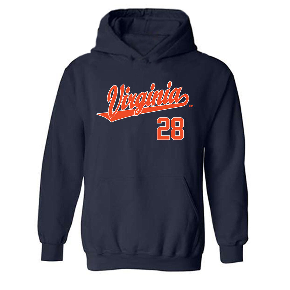 Virginia - NCAA Baseball : Jacob Ference - Hooded Sweatshirt Replica Shersey