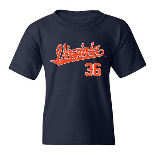 Virginia - NCAA Baseball : Bryson Moore - Youth T-Shirt Replica Shersey