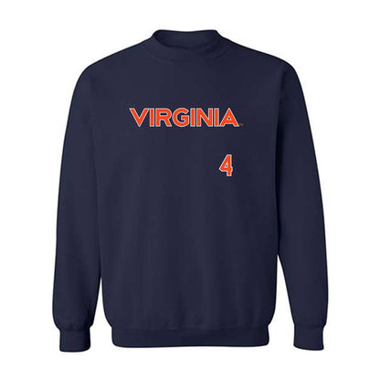 Virginia - NCAA Softball : Brie Biddle - Replica Shersey Crewneck Sweatshirt-0