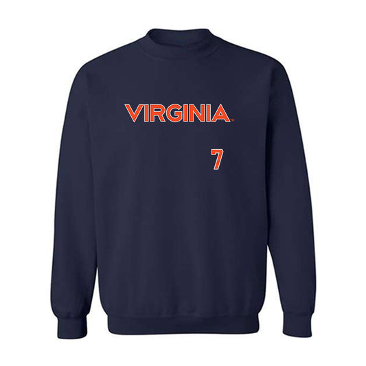 Virginia - NCAA Softball : Hannah Tober - Replica Shersey Crewneck Sweatshirt-0