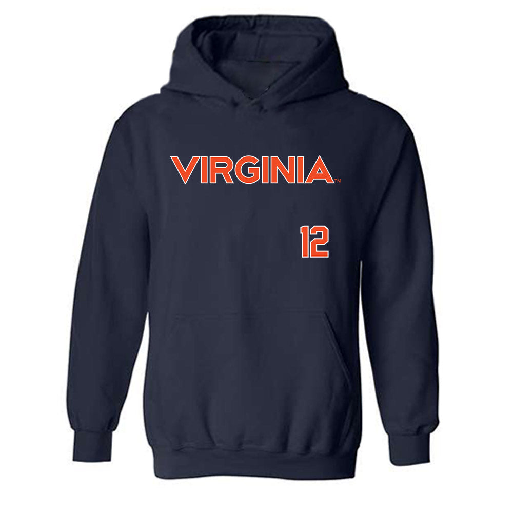 Virginia - NCAA Softball : Hannah Weismer - Replica Shersey Hooded Sweatshirt-0
