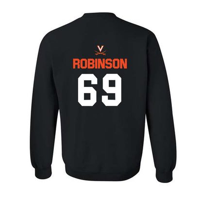Virginia - NCAA Football : Bryce Robinson - Crewneck Sweatshirt-1