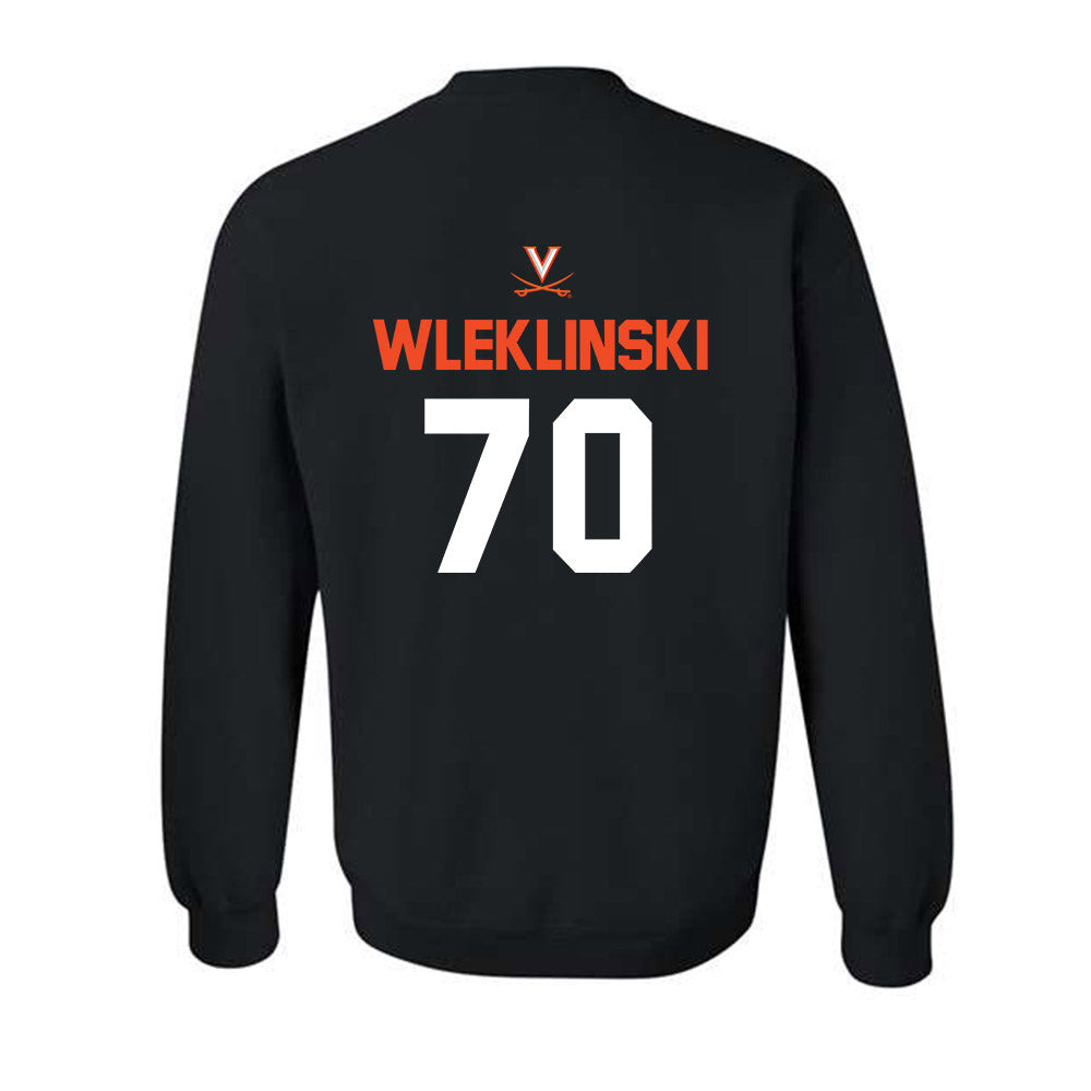 Virginia - NCAA Football : Dane Wleklinski - Crewneck Sweatshirt-1