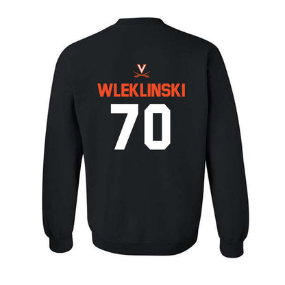 Virginia - NCAA Football : Dane Wleklinski - Crewneck Sweatshirt-1