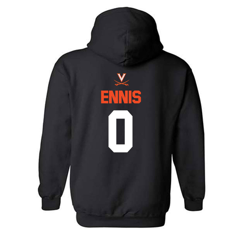 Virginia - NCAA Football : Sage Ennis - Hooded Sweatshirt Sports Shersey