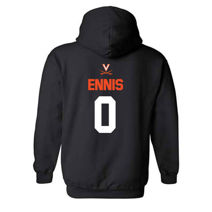 Virginia - NCAA Football : Sage Ennis - Hooded Sweatshirt Sports Shersey