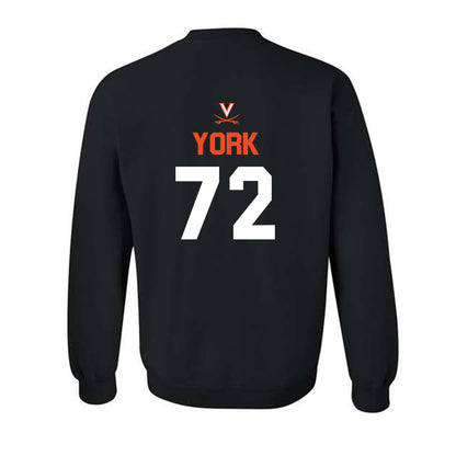 Virginia - NCAA Football : Ben York - Crewneck Sweatshirt-1